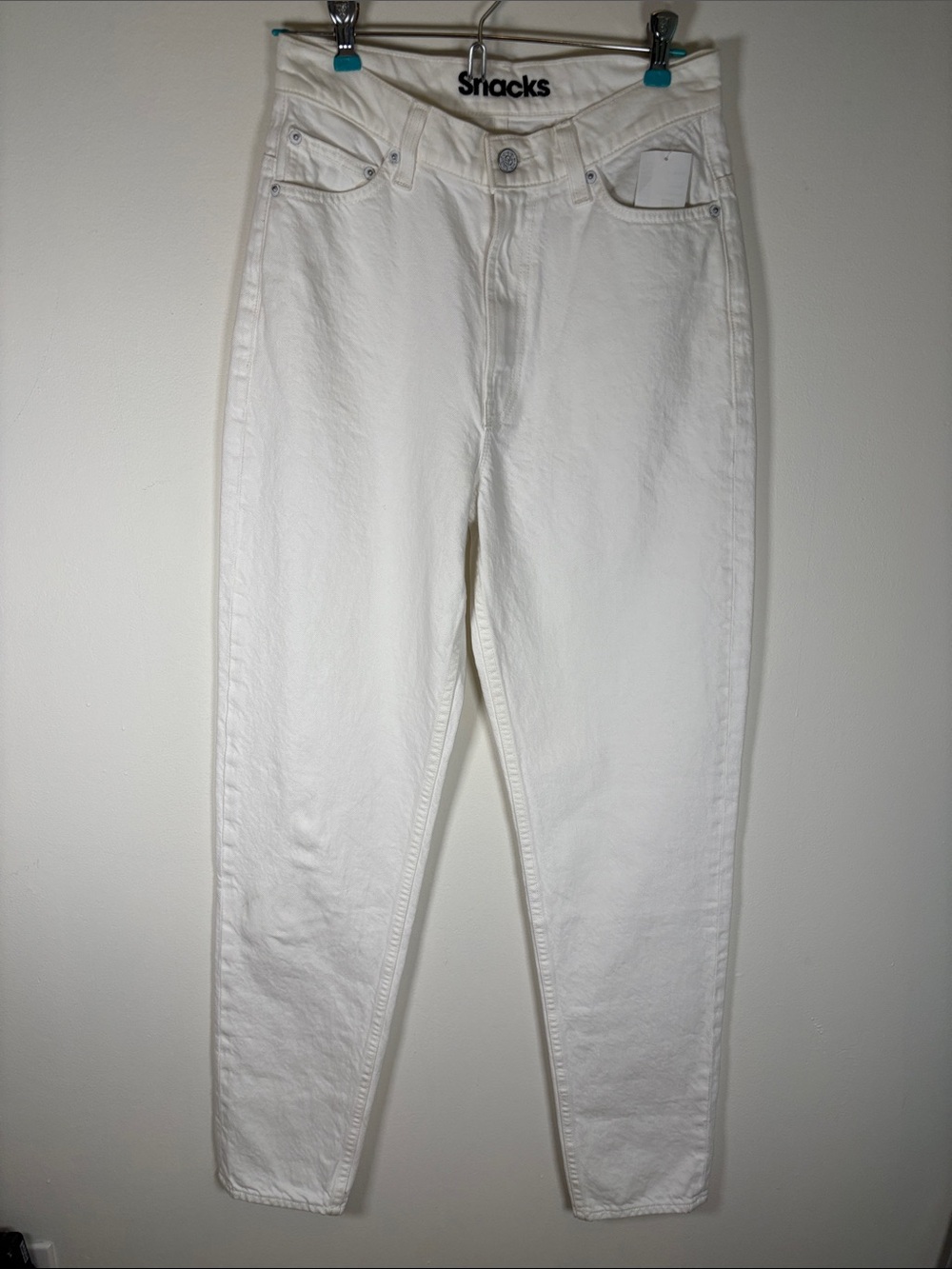 MOTHER SNACKS! High Waisted Twizzy Skimp Jeans – Sticky Rice – Size 27 – NEW
